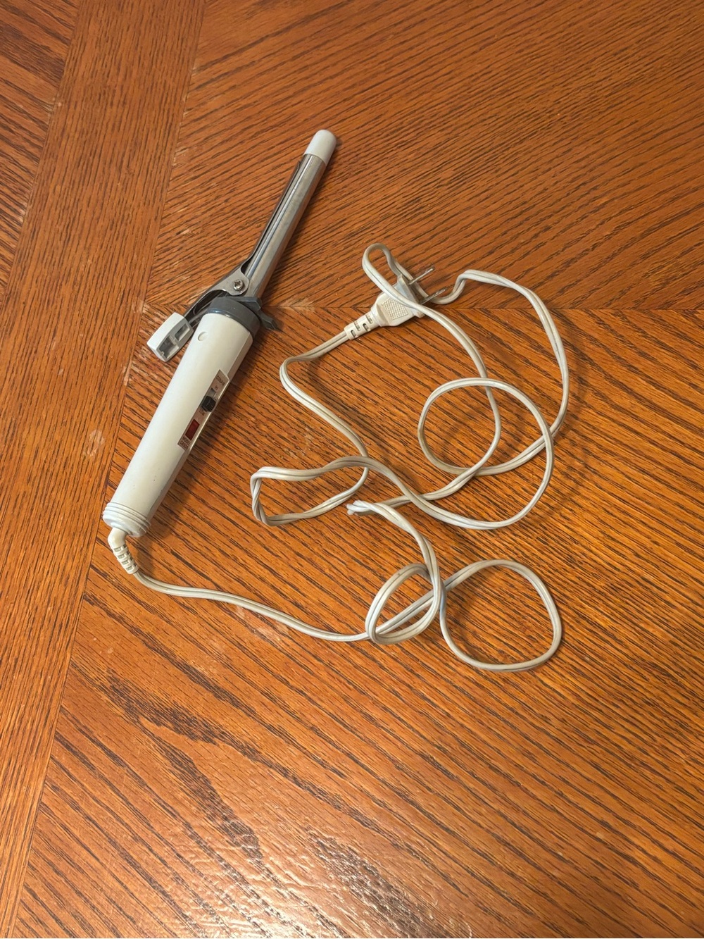 Vintage Conair CB900 Curling Iron 1/2” Slim Chrome Barrel White Retro Hair Tool